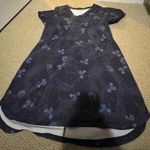 Lole Navy Blue Floral Dress